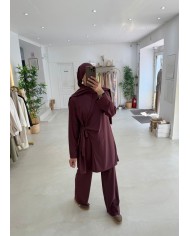 Burkini noeud bordeaux