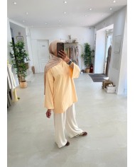 New tee shirt long pêche