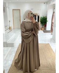 Abaya ballon beige Abaya ballon beige
