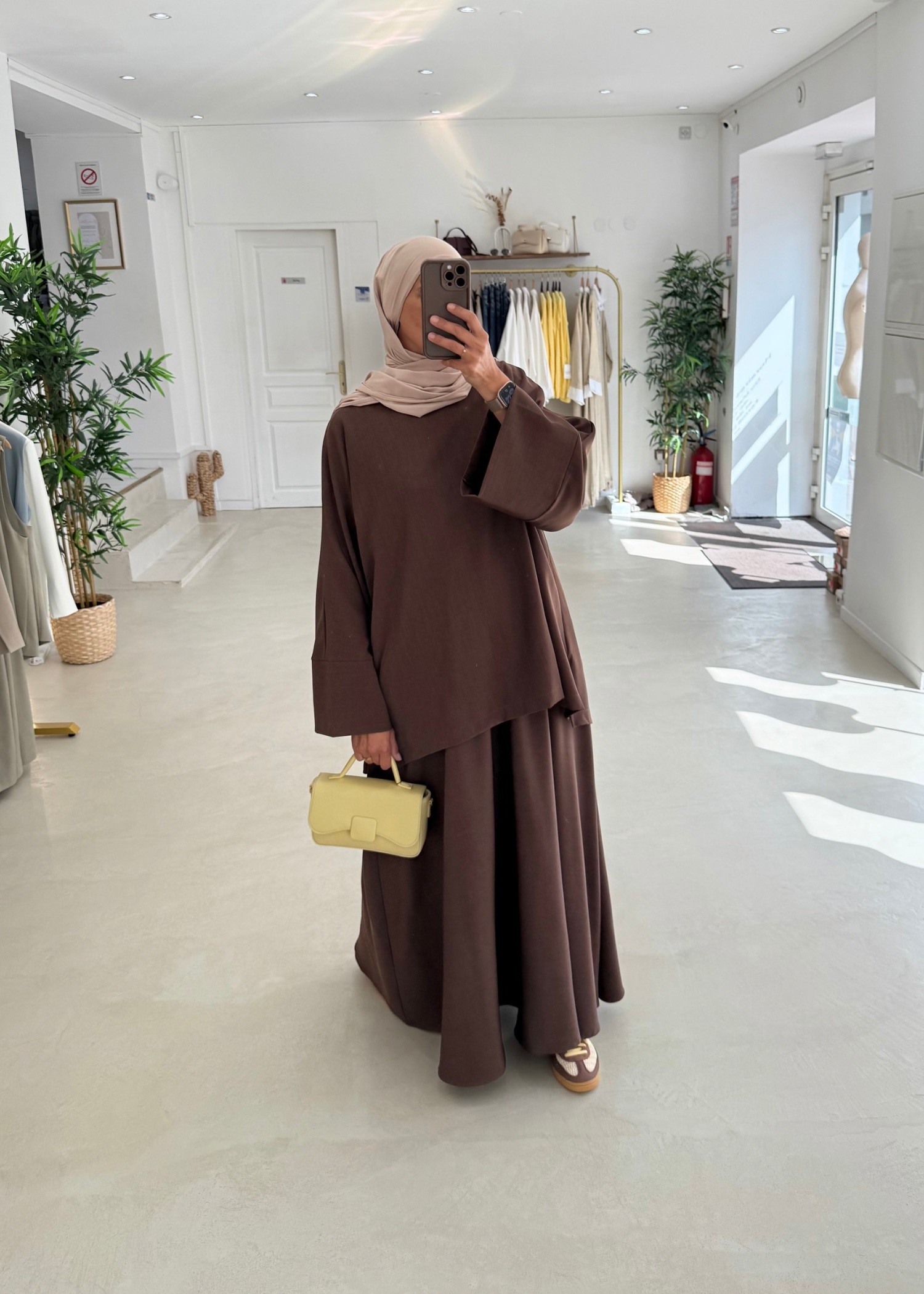 Ensemble Korean jupe chocolat