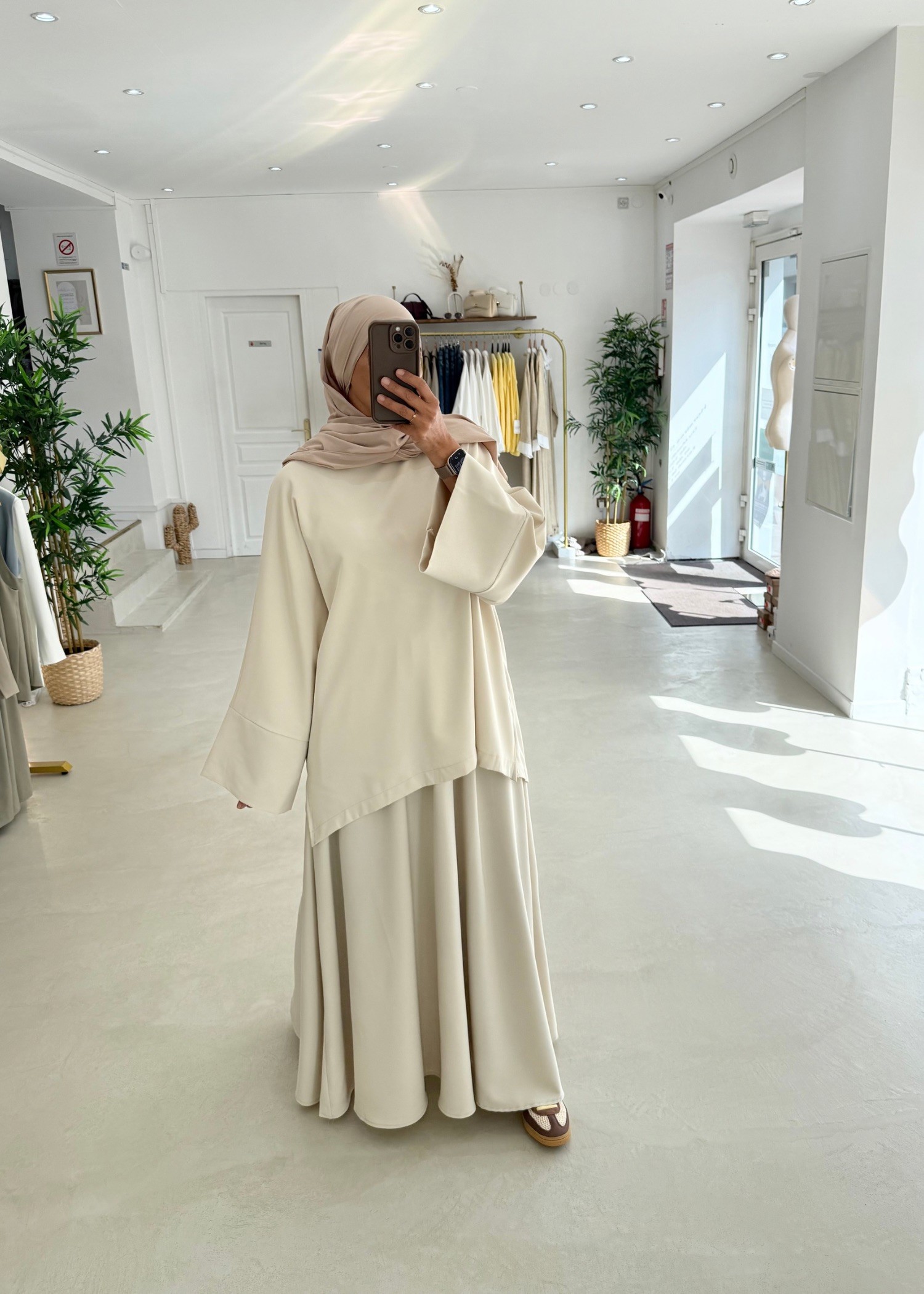 Ensemble Korean jupe crème Ensemble Korean jupe crème