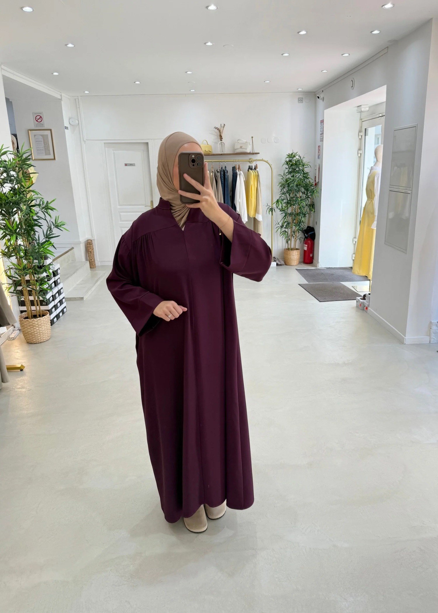 Robe Nour prune Robe Nour prune