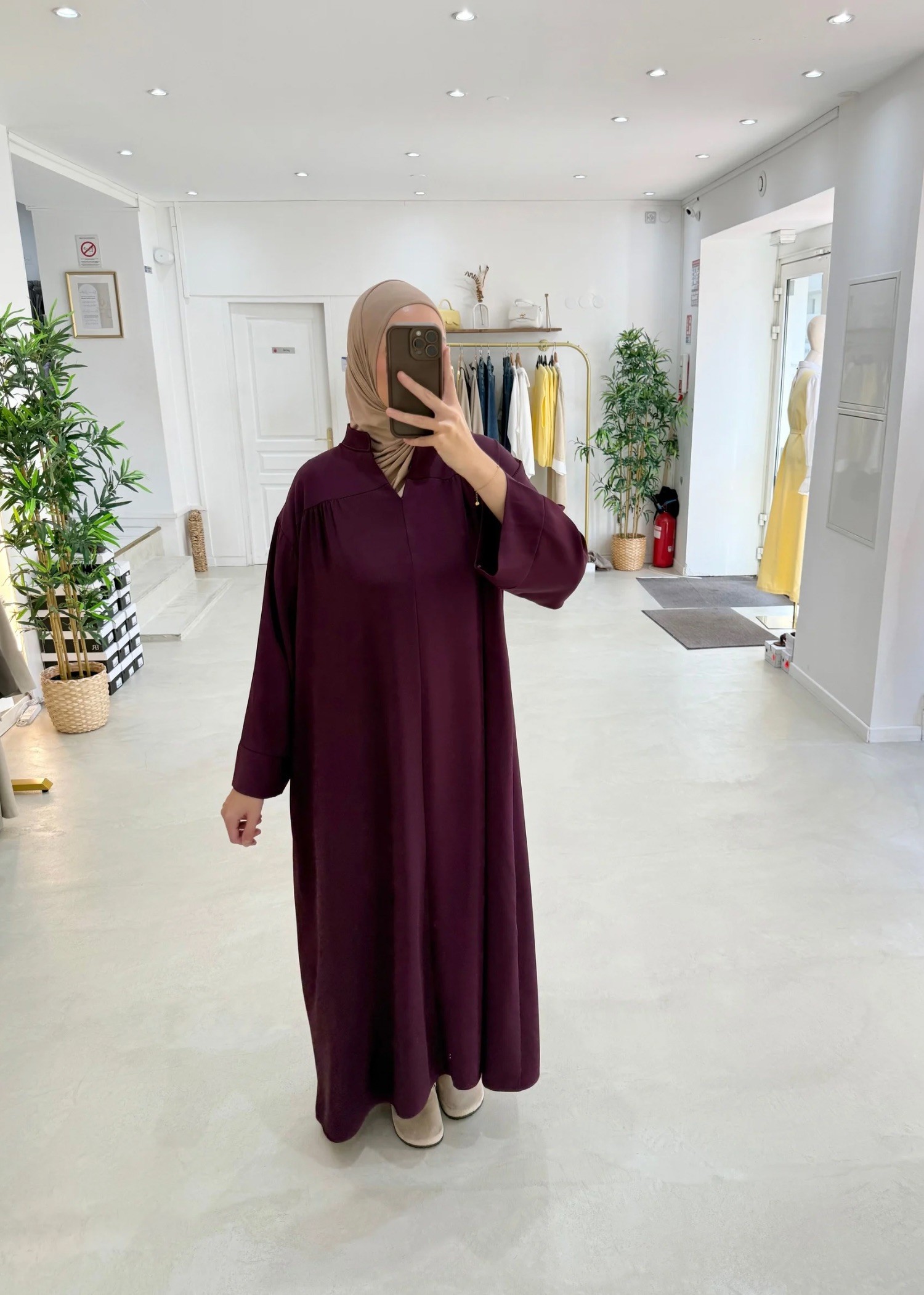 Robe Nour prune Robe Nour prune
