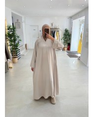 Robe 2 en 1 noir/beige