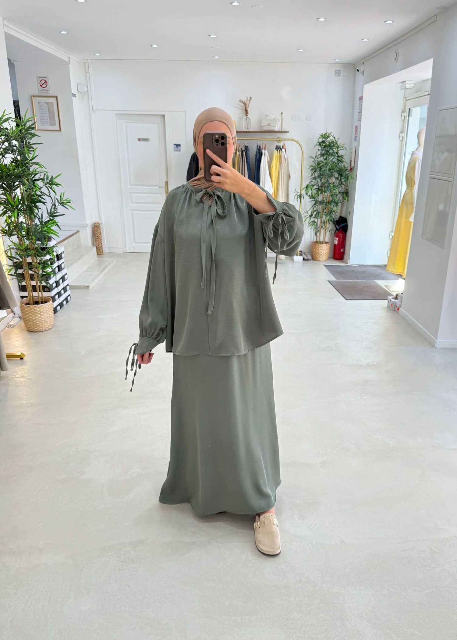 Ensemble jupe Sheryne kaki