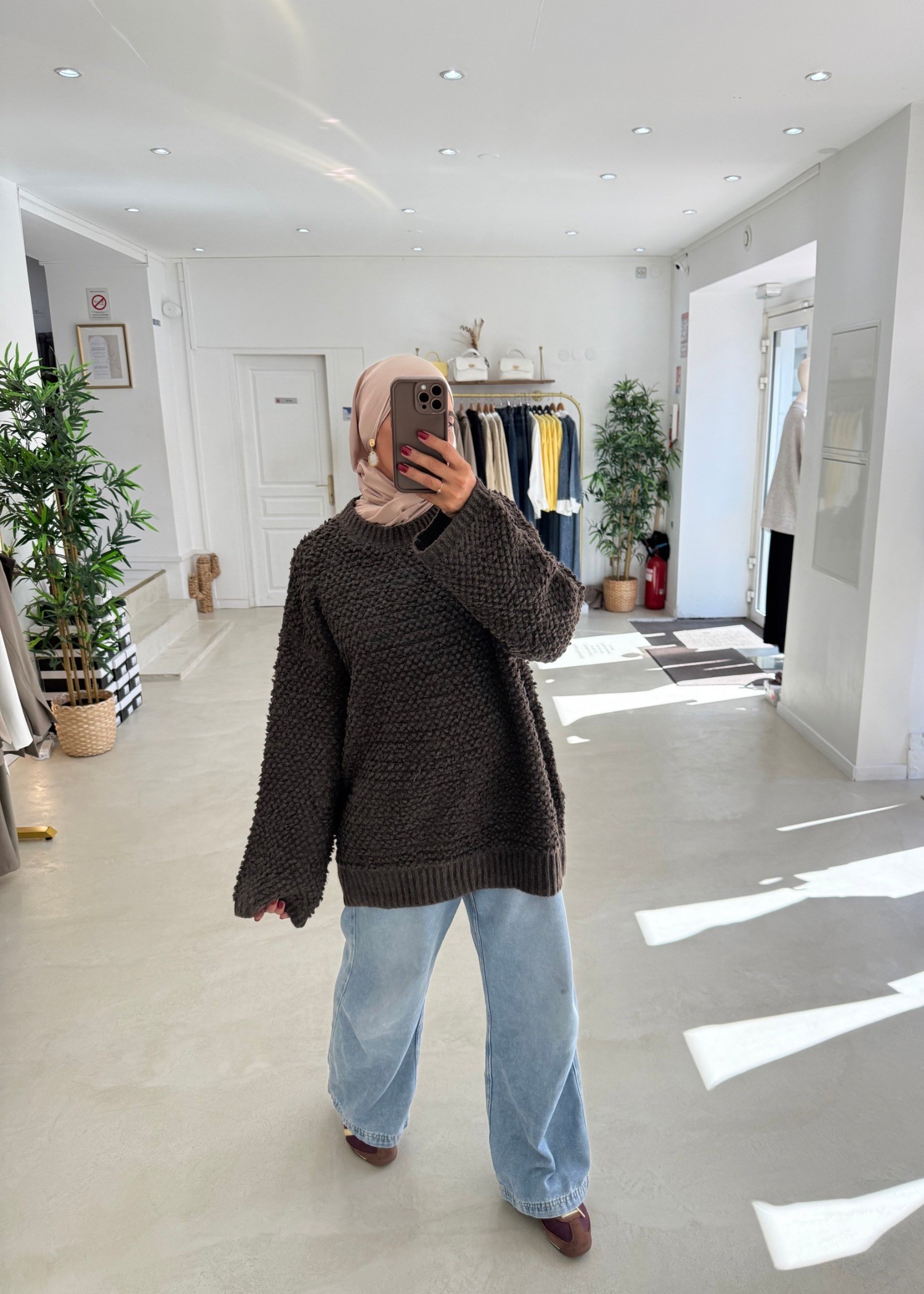 Pull Fluffy chocolat