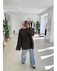 Pull Fluffy taupe Pull Fluffy taupe