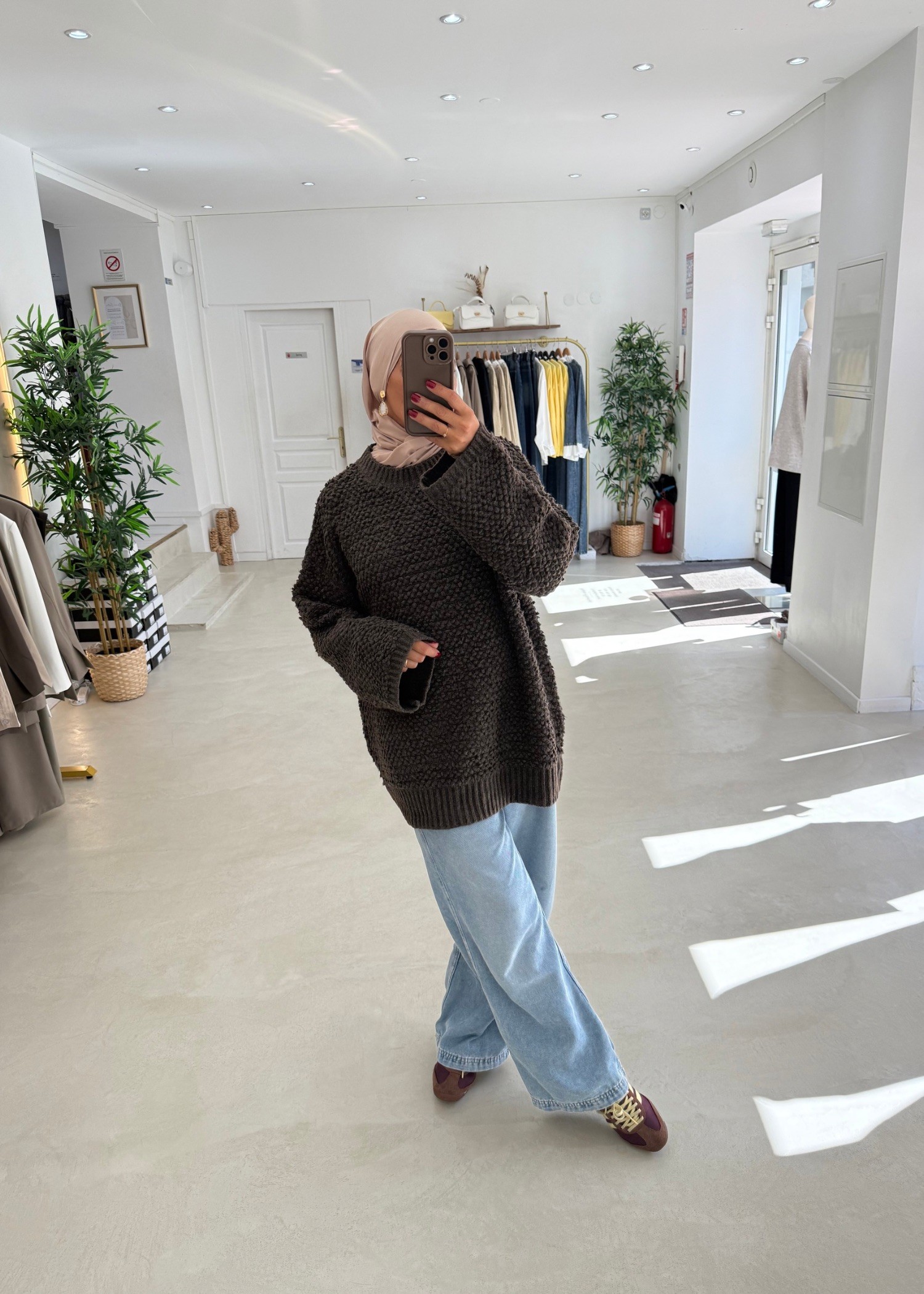 Pull Fluffy chocolat