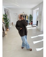 Pull Fluffy chocolat