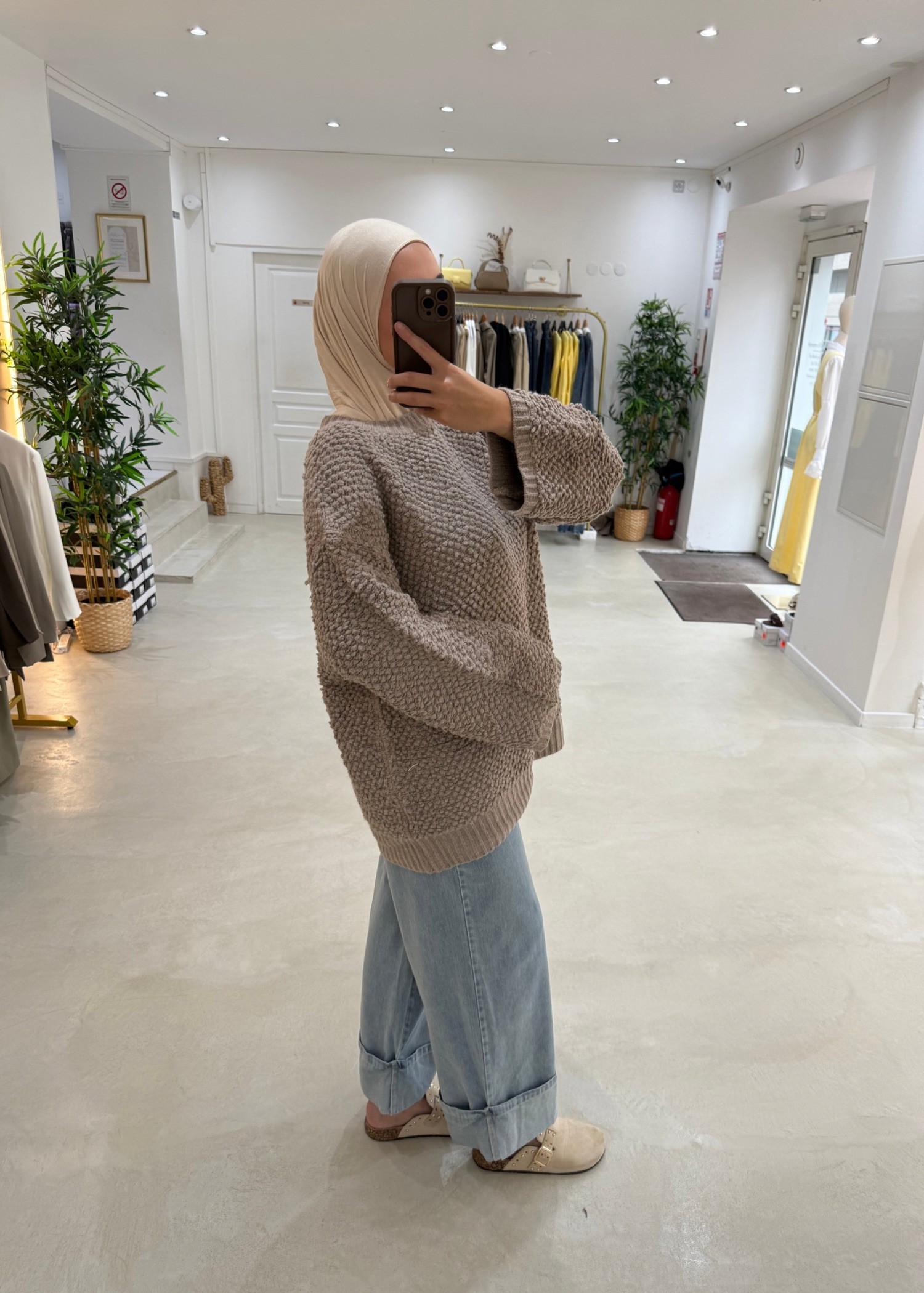 Pull Fluffy taupe Pull Fluffy taupe