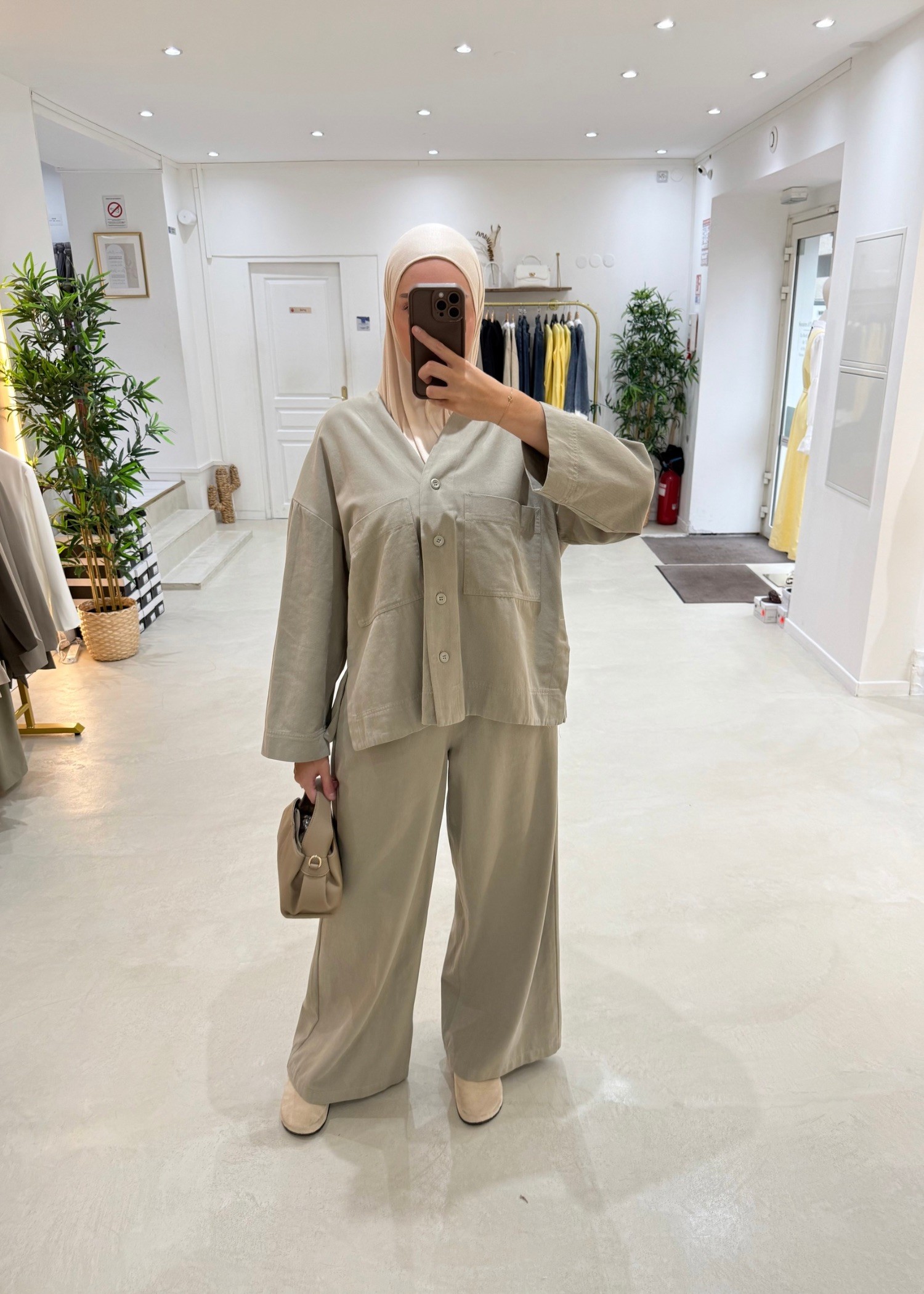 Pantalon City vert doux Pantalon City vert doux