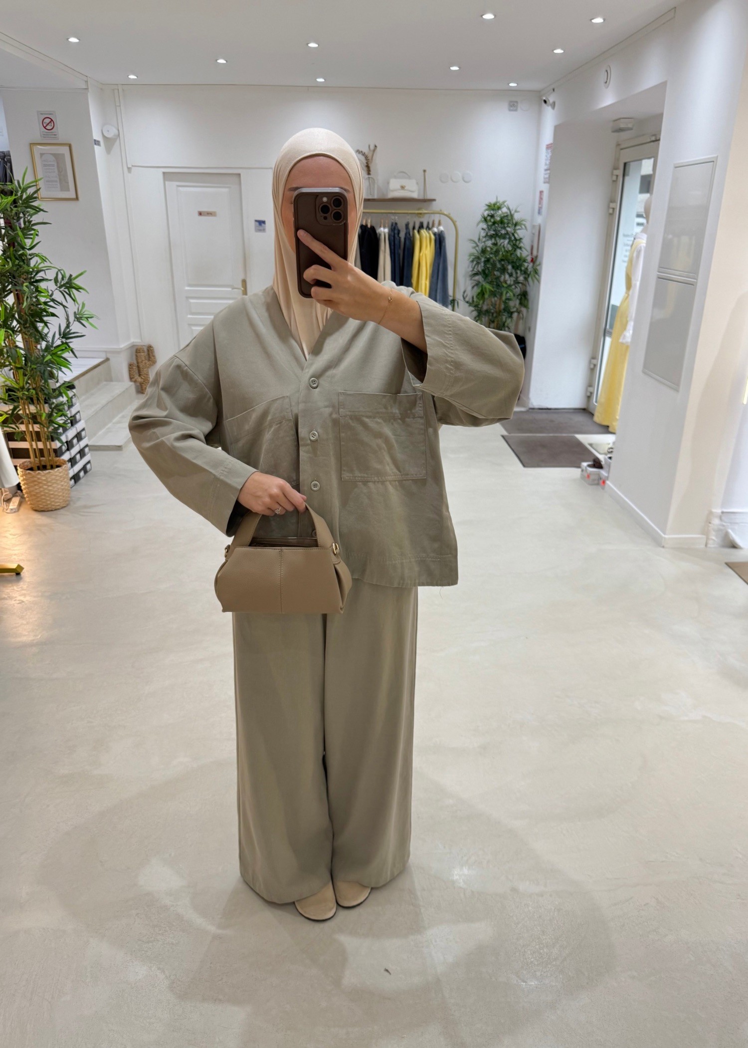 Pantalon City vert doux Pantalon City vert doux