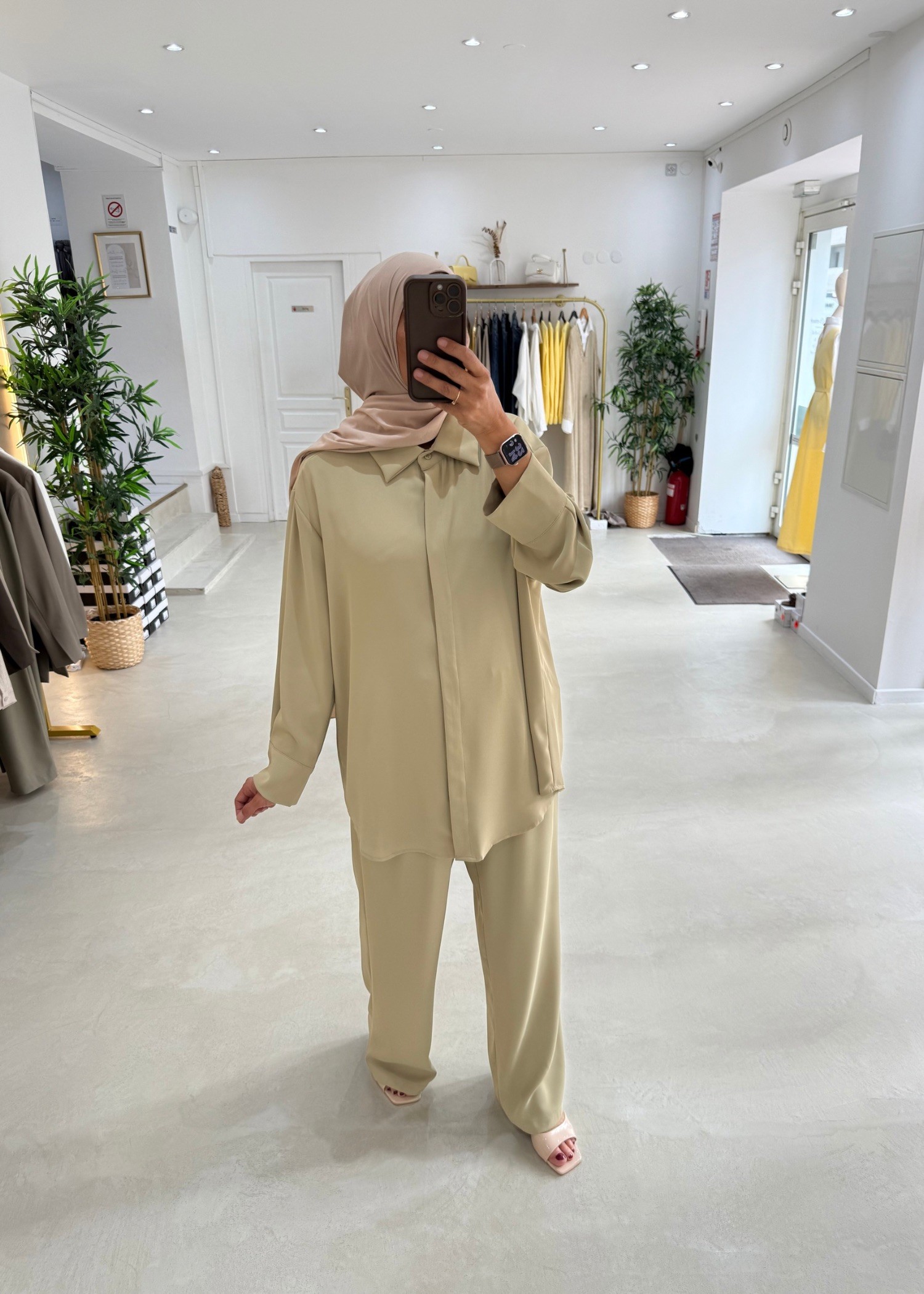 Ensemble Classy vert amande