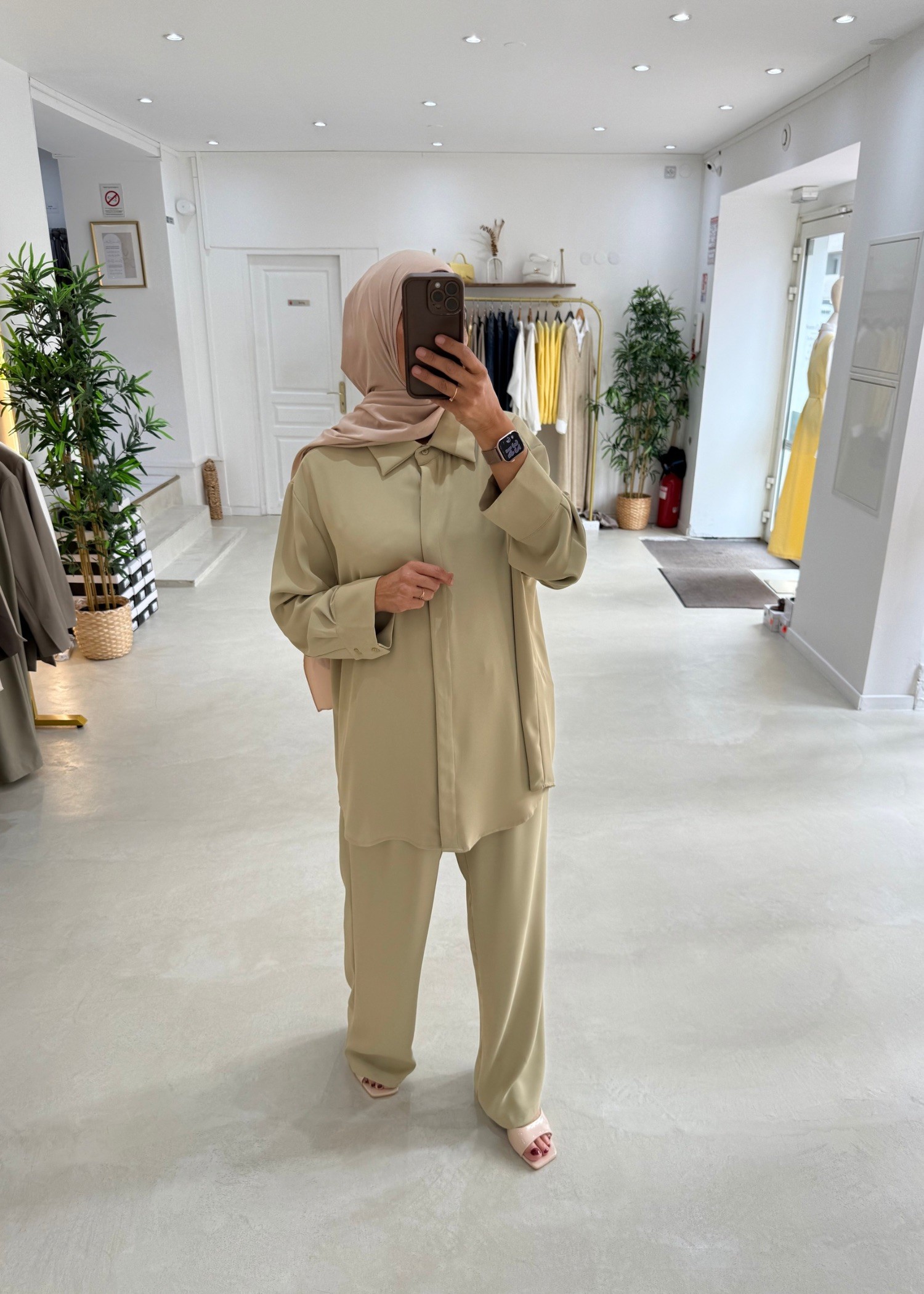 Ensemble Classy vert amande