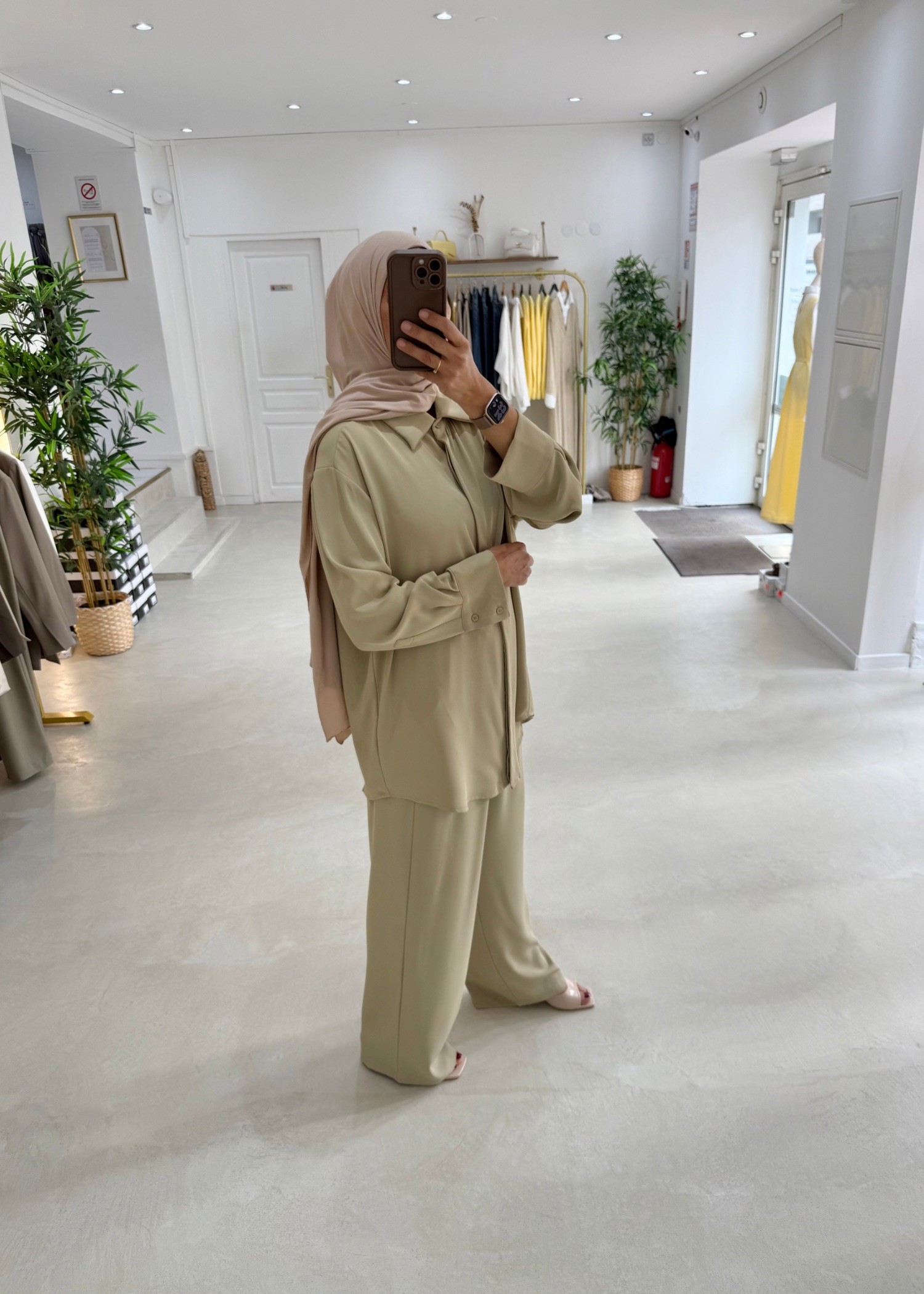 Ensemble Classy vert amande