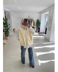 Gilet sans manche Yulee crème