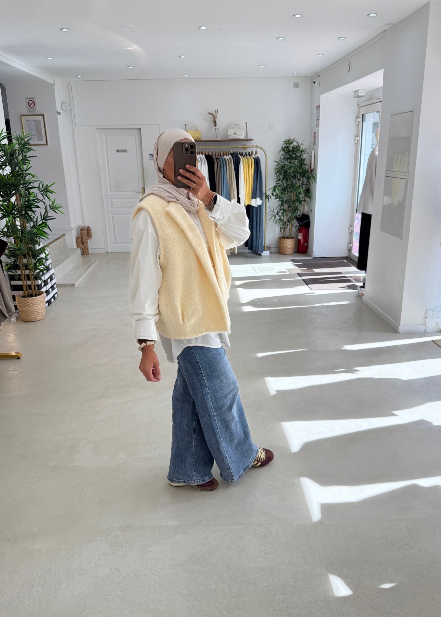 Gilet sans manche Yulee crème