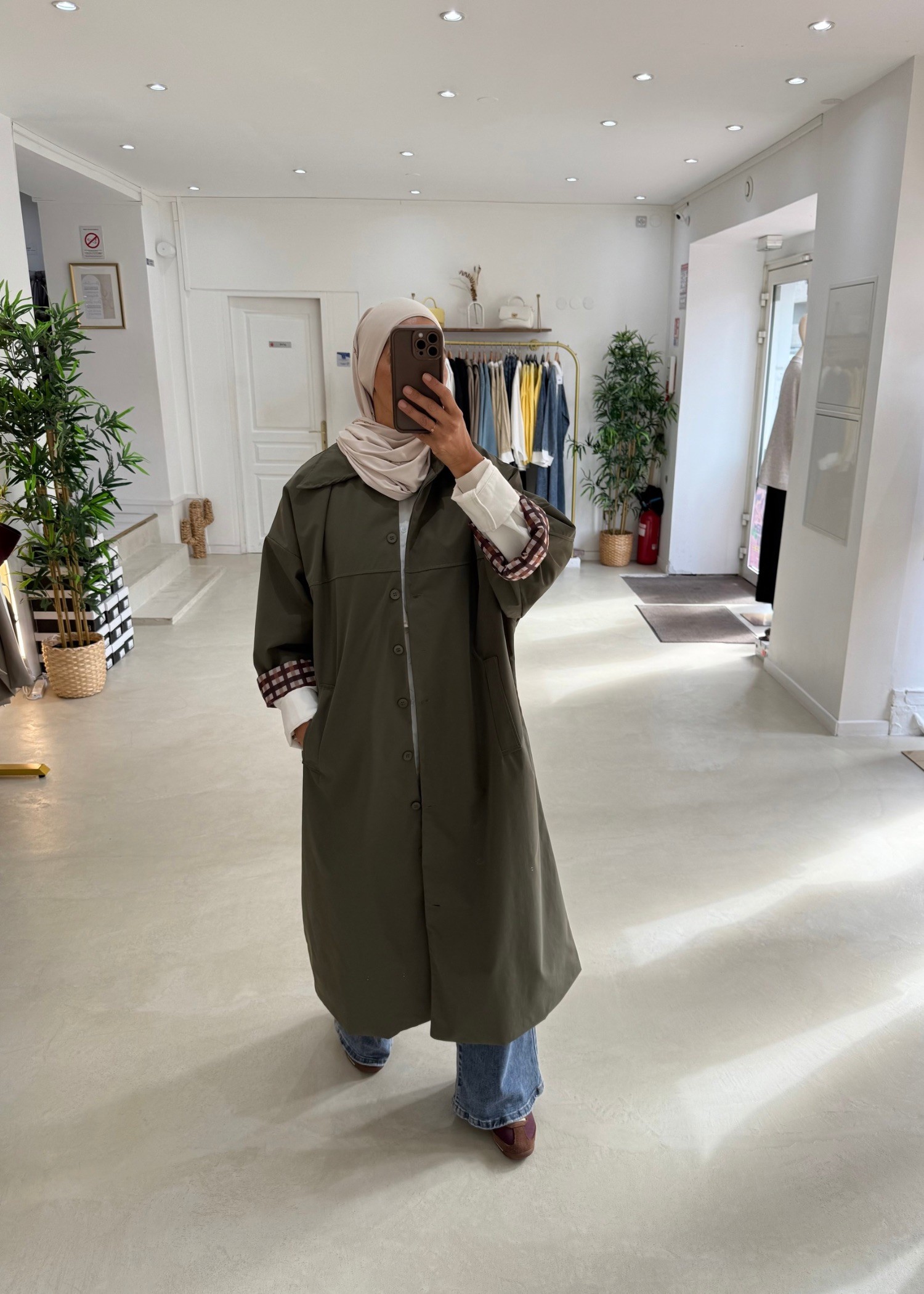 Trench oversize Carro kaki