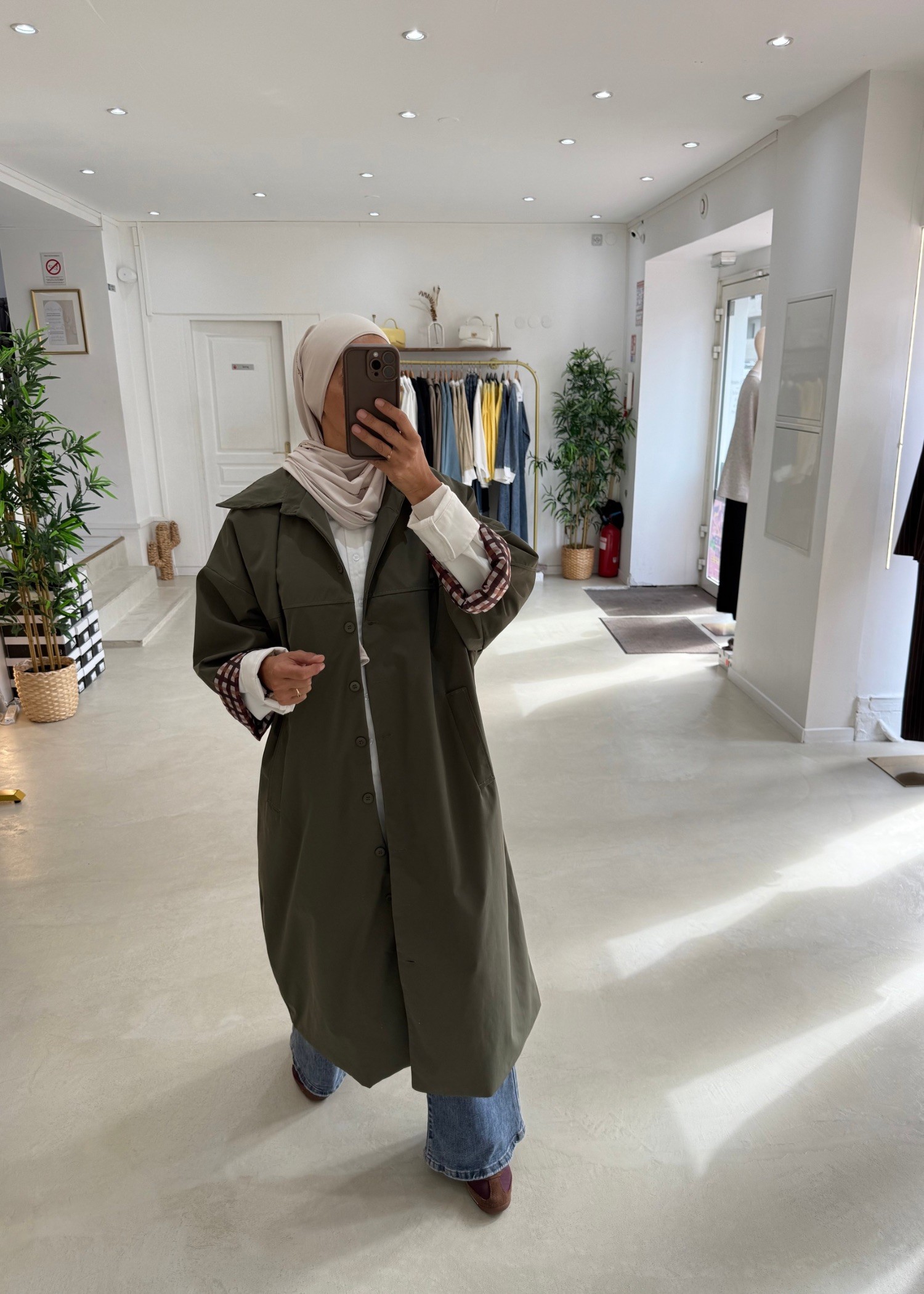 Trench oversize Carro kaki Trench oversize Carro kaki