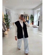 Veste sans manche Maelys noir