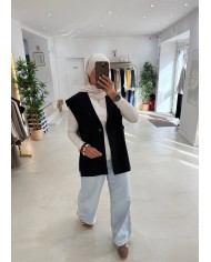 Veste sans manche Maelys noir