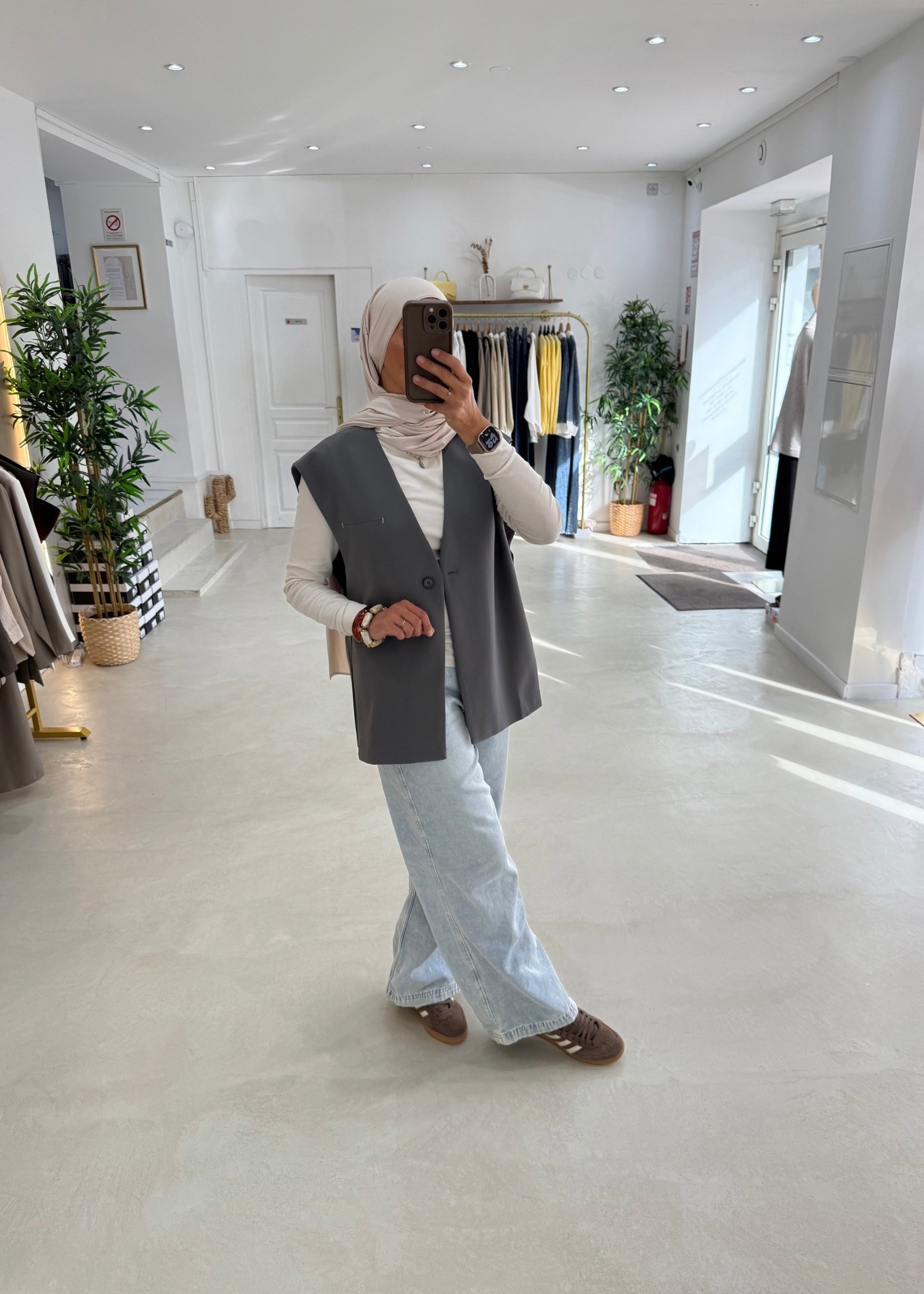 Veste sans manche Maelys Grey Veste sans manche Maelys Grey