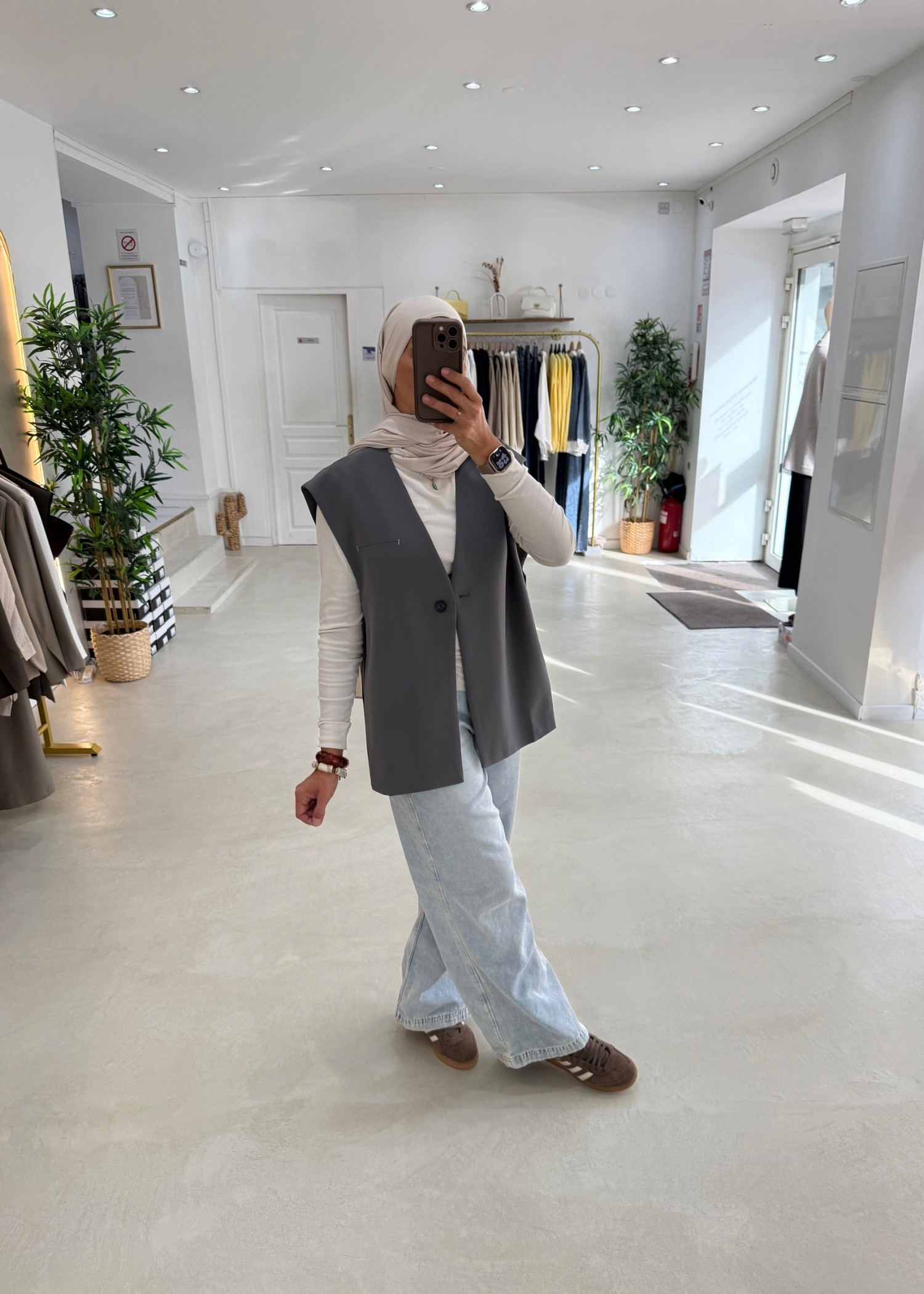 Veste sans manche Maelys Grey Veste sans manche Maelys Grey