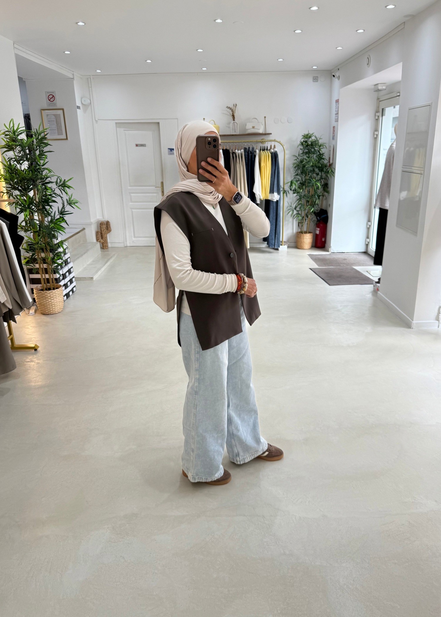 Veste sans manches Maelys coffee