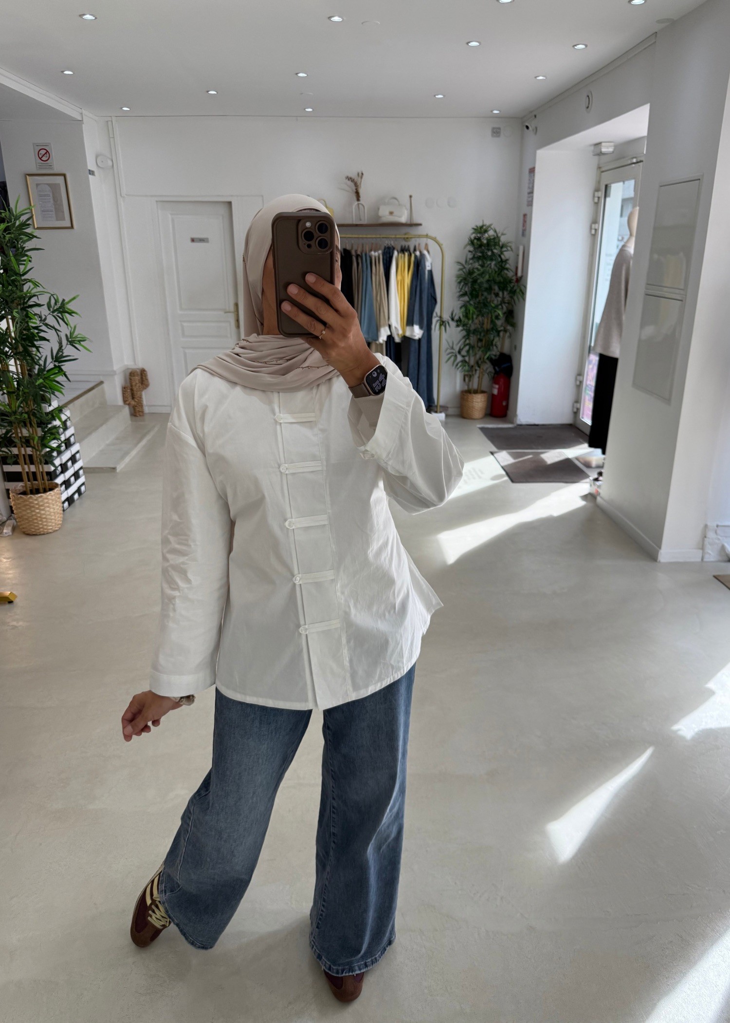 Chemise Korean blanche Chemise Korean blanche