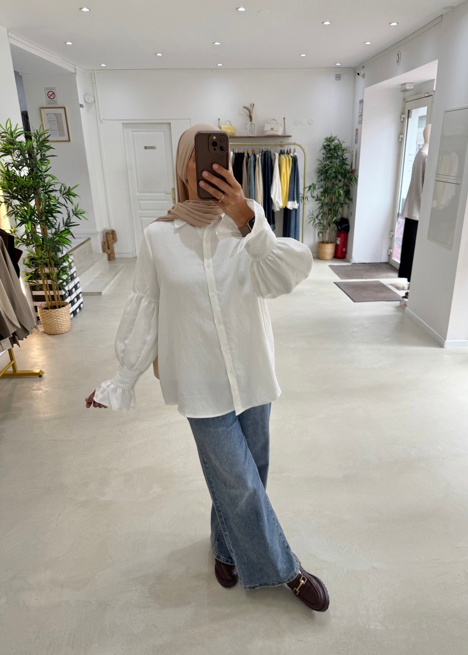 Chemise Flowy Blanche Chemise Flowy Blanche