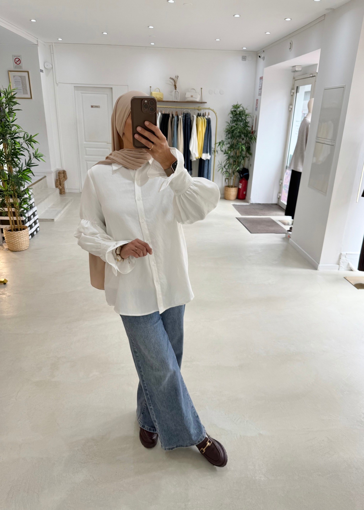 Chemise Flowy Blanche Chemise Flowy Blanche