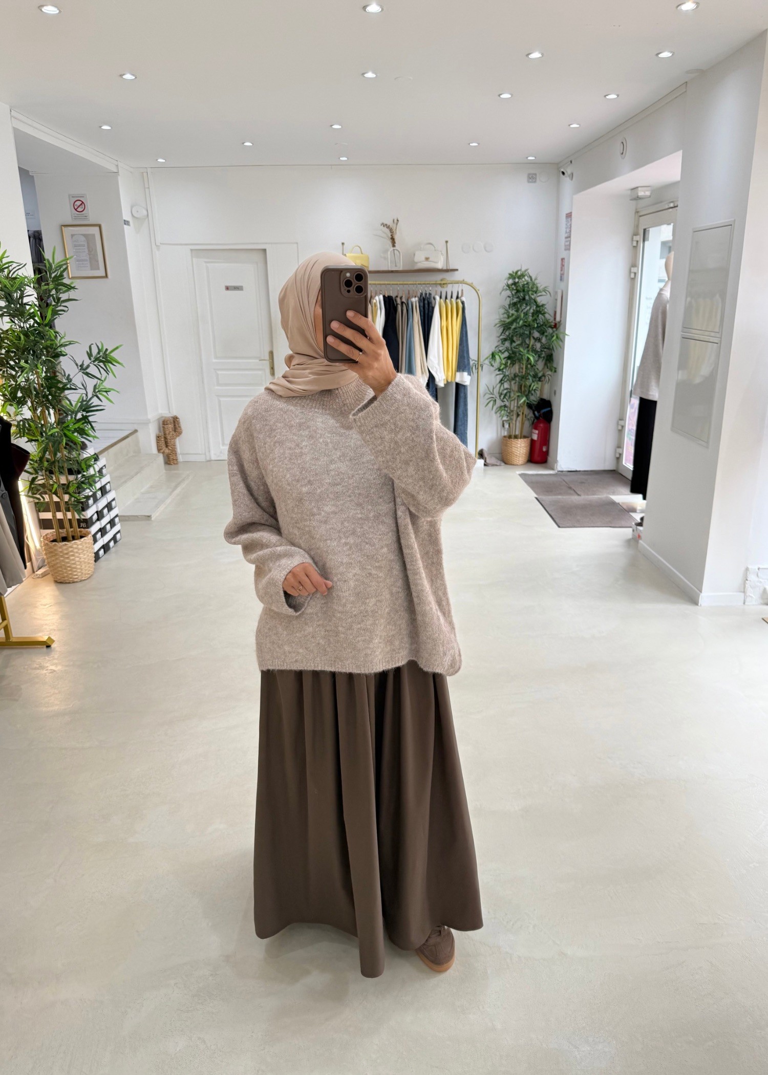 Pull Mila taupe