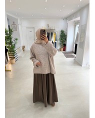 Pull Mila taupe