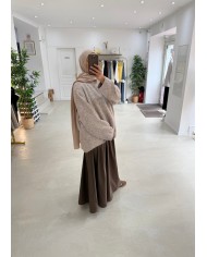 Pull Mila taupe
