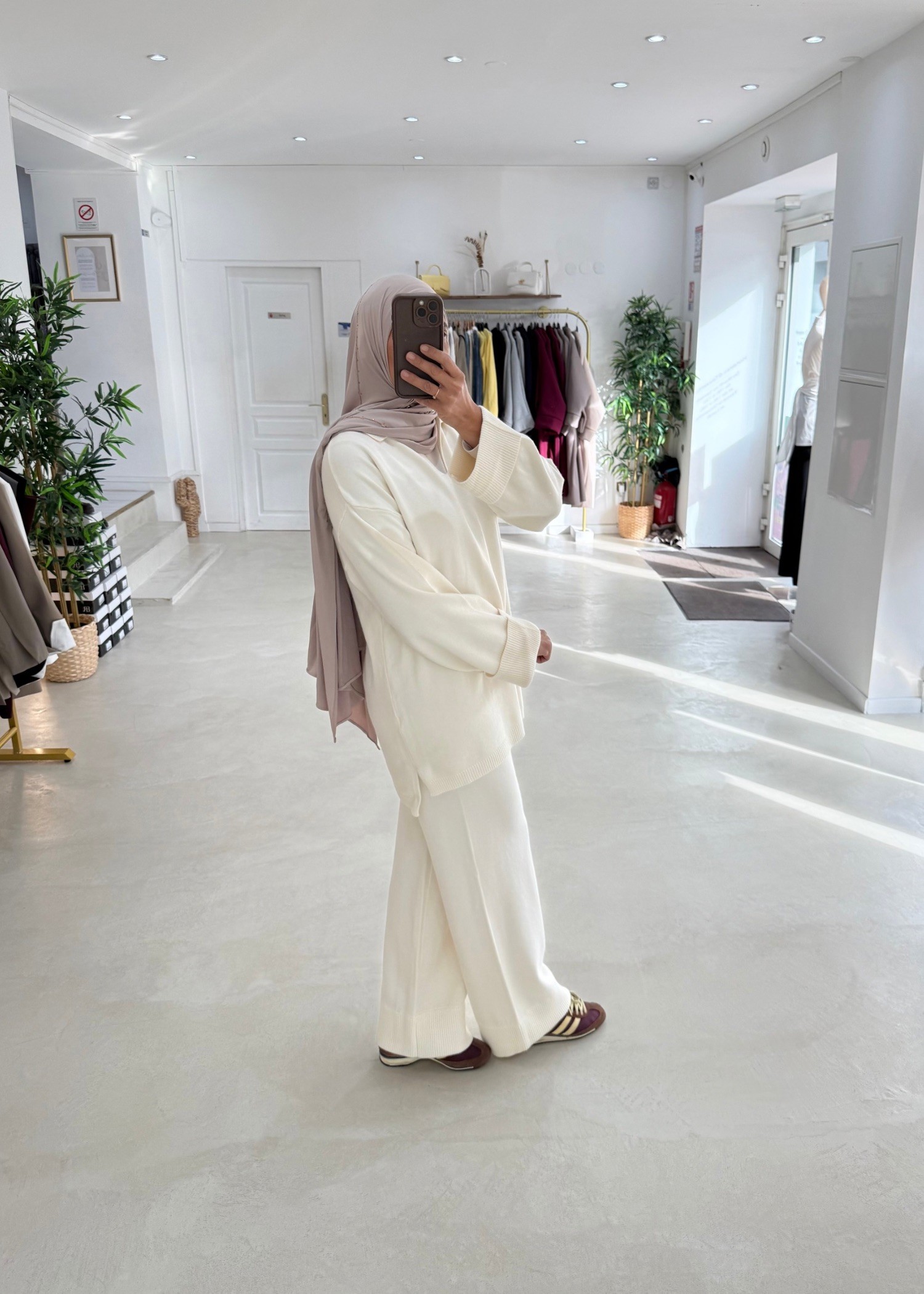 Ensemble maille col V