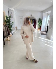 Ensemble maille col V