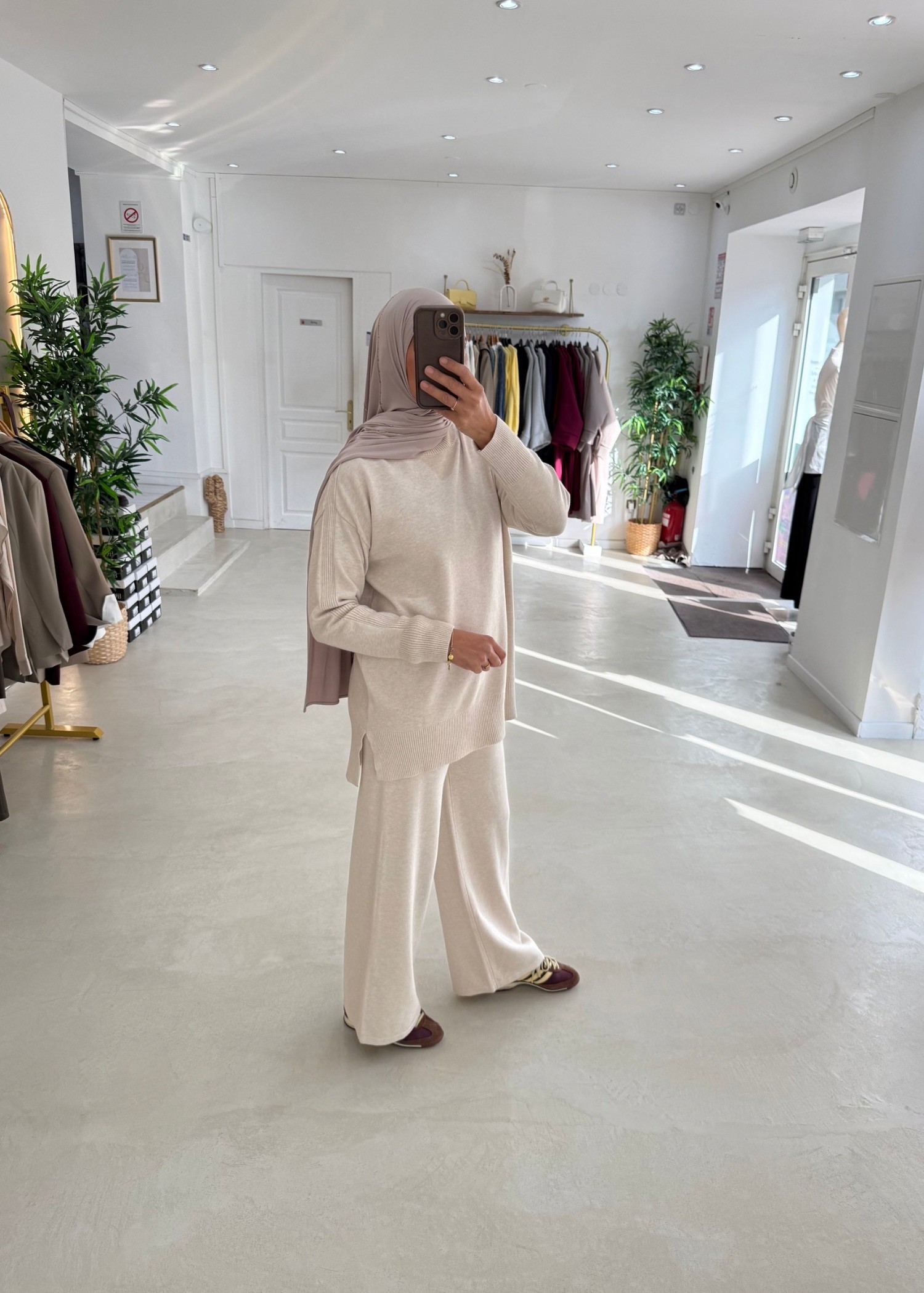 Ensemble maille col cheminé