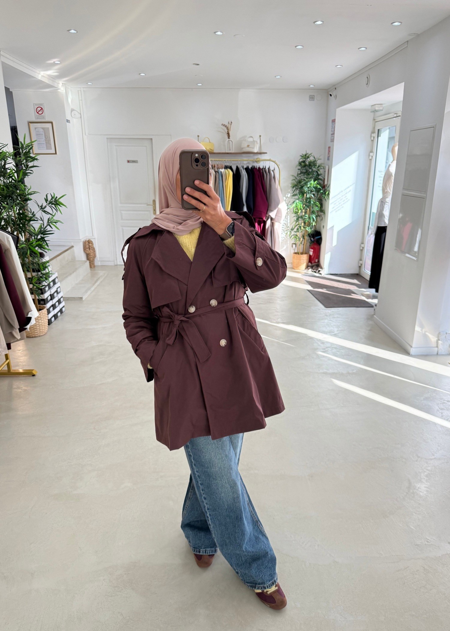 Trench coat mi long Trench coat mi long