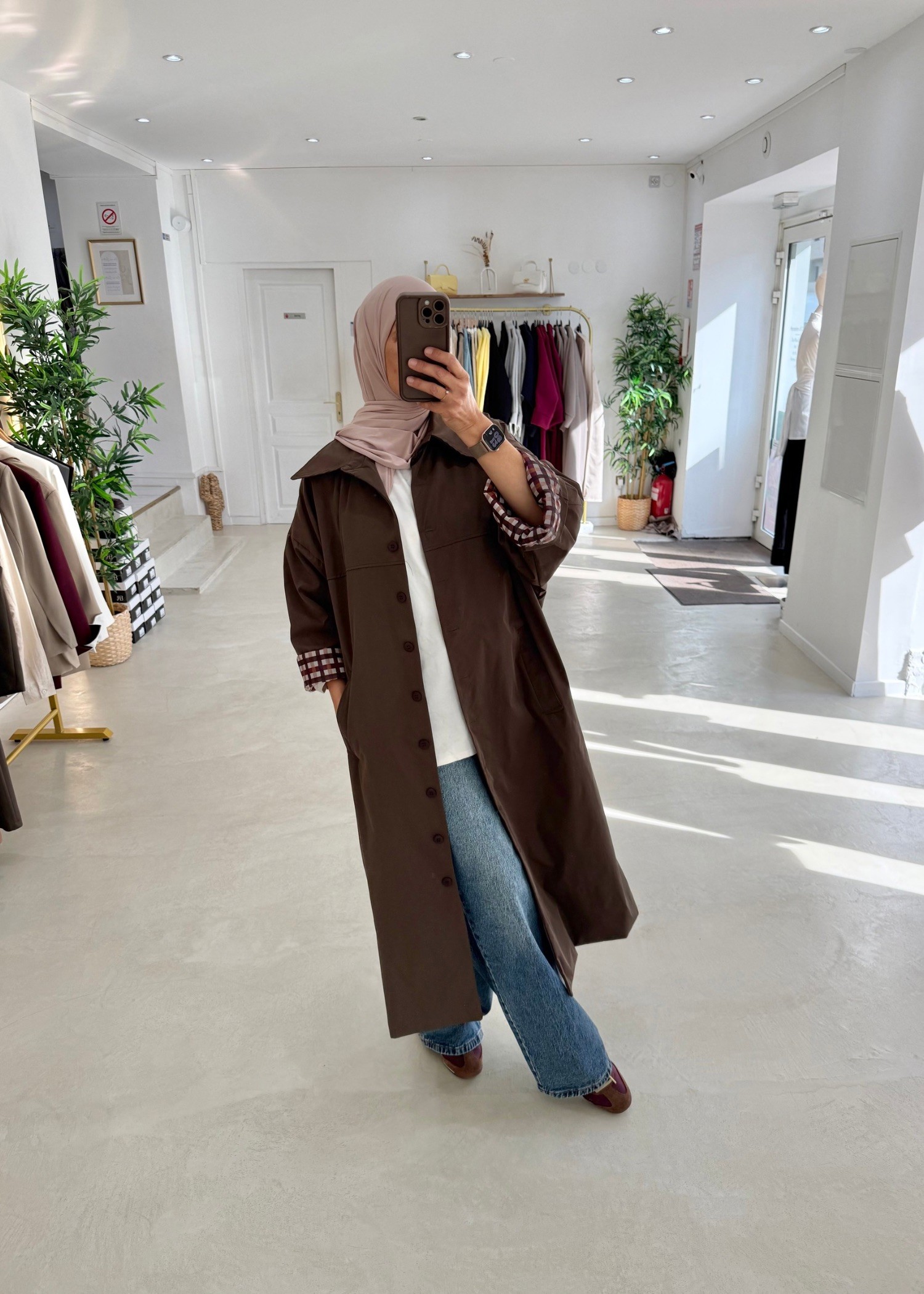 Trench coat oversize Carro chocolat