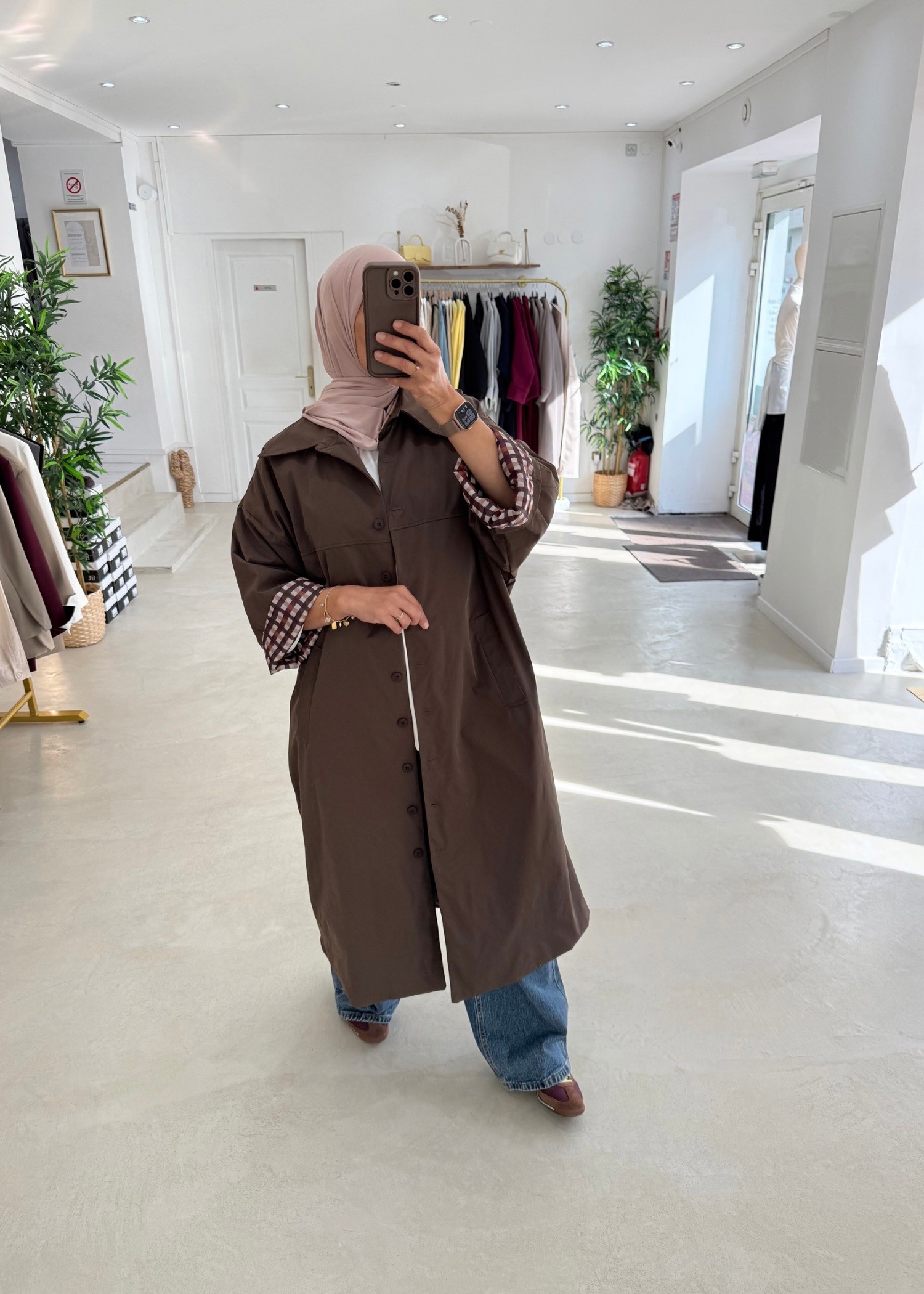Trench coat oversize Carro chocolat