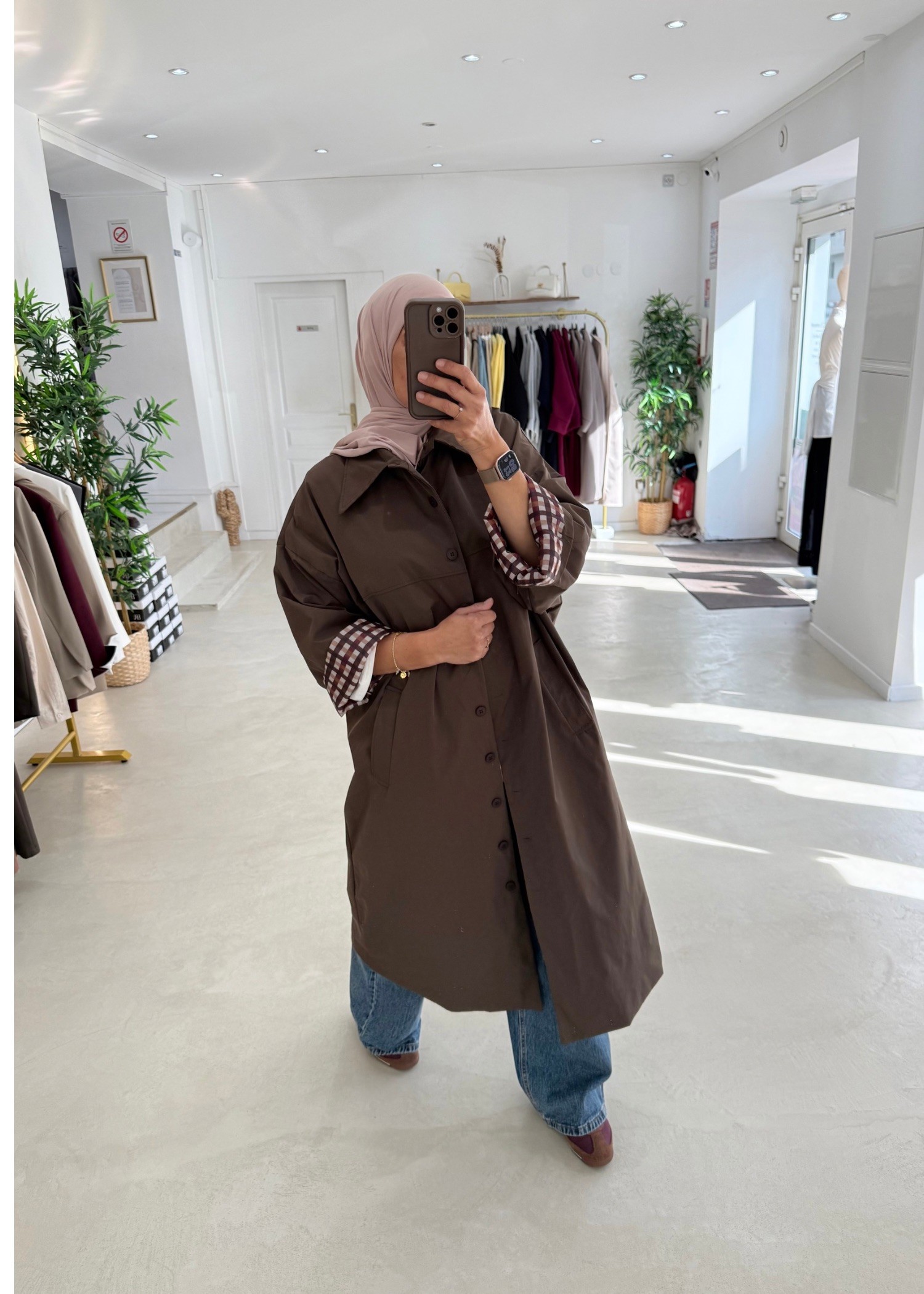 Trench coat oversize Carro chocolat
