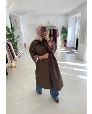 Trench coat oversize Carro chocolat