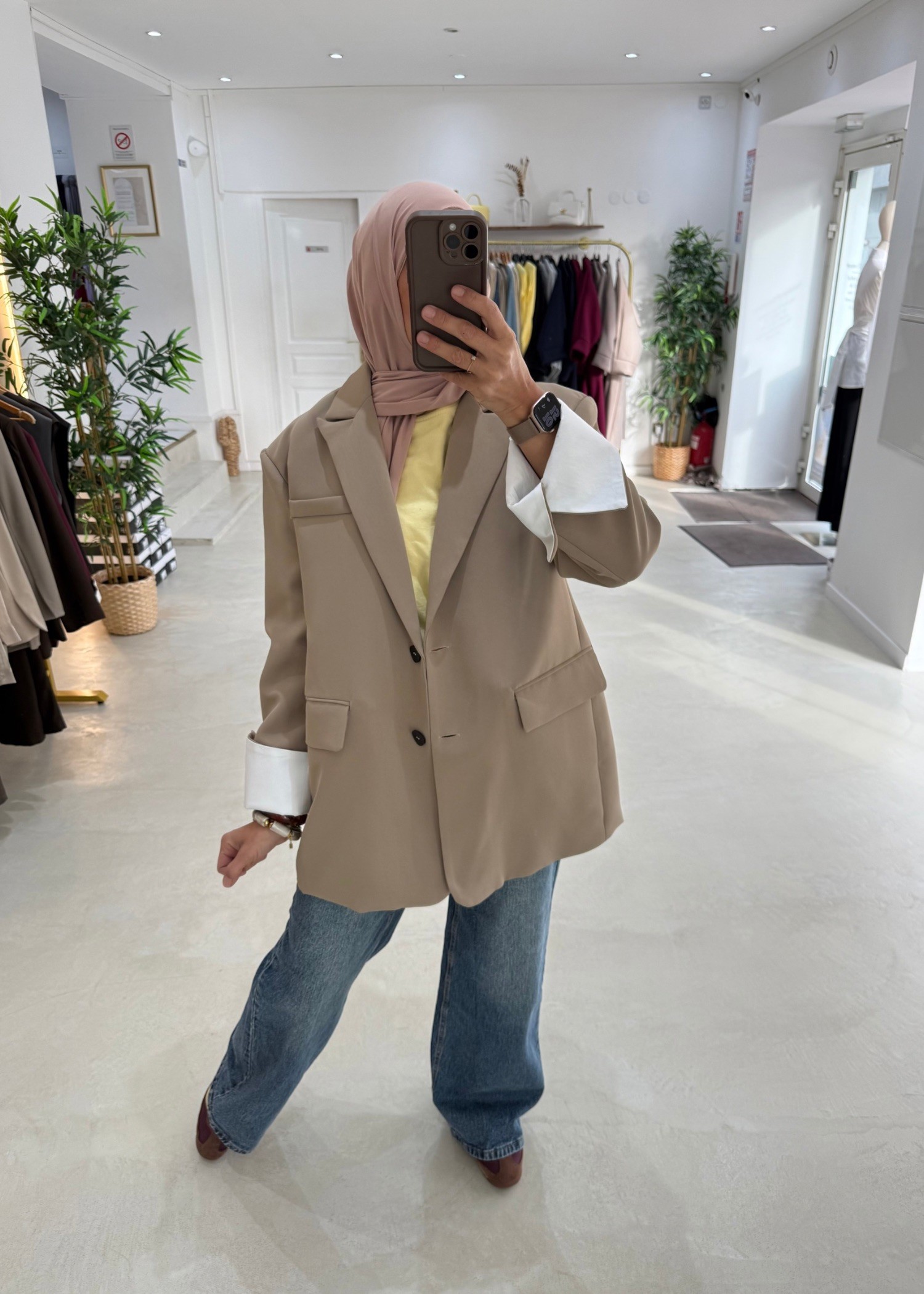Blazer oversize beige
