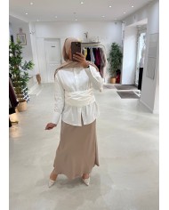 Jupe à pois et dentelle ( 3coloris) Jupe à pois et dentelle ( 3coloris)