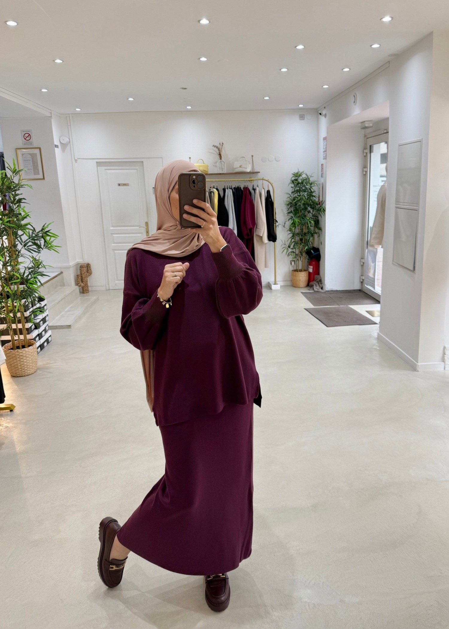 Ensemble Jupe Lonna Prune