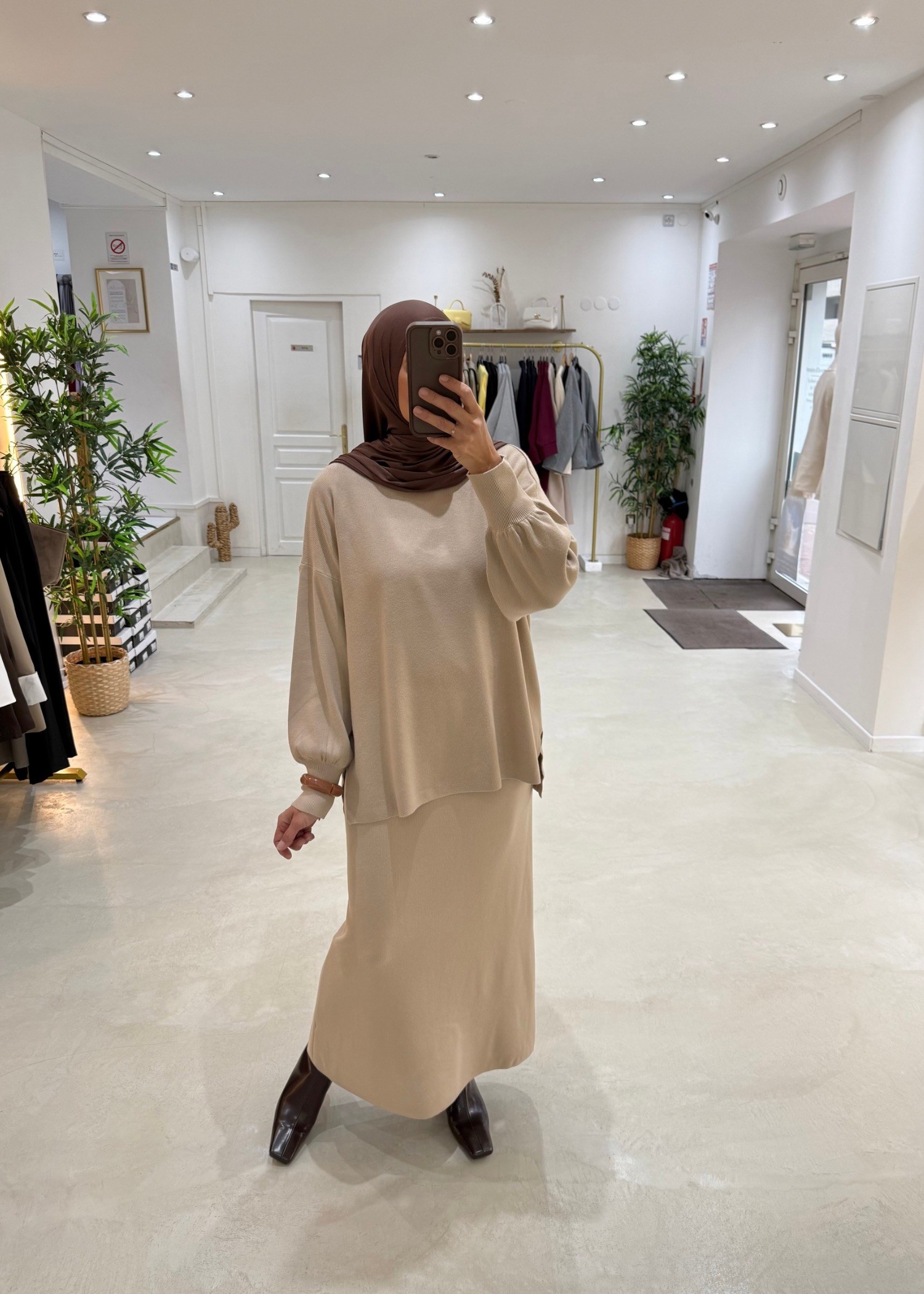 Ensemble jupe Lonna amel clair