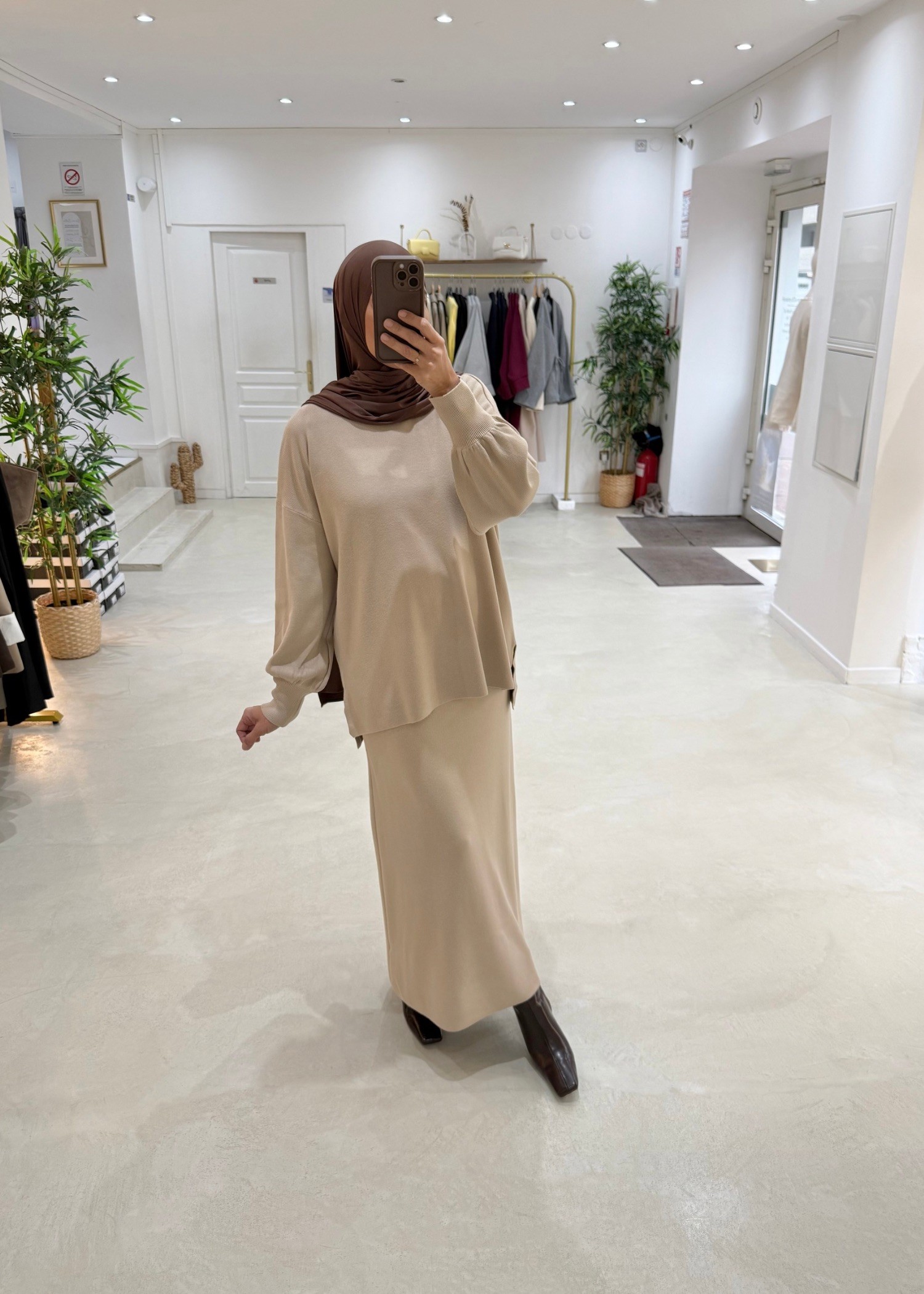 Ensemble jupe Lonna amel clair