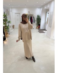 Ensemble jupe Lonna amel clair