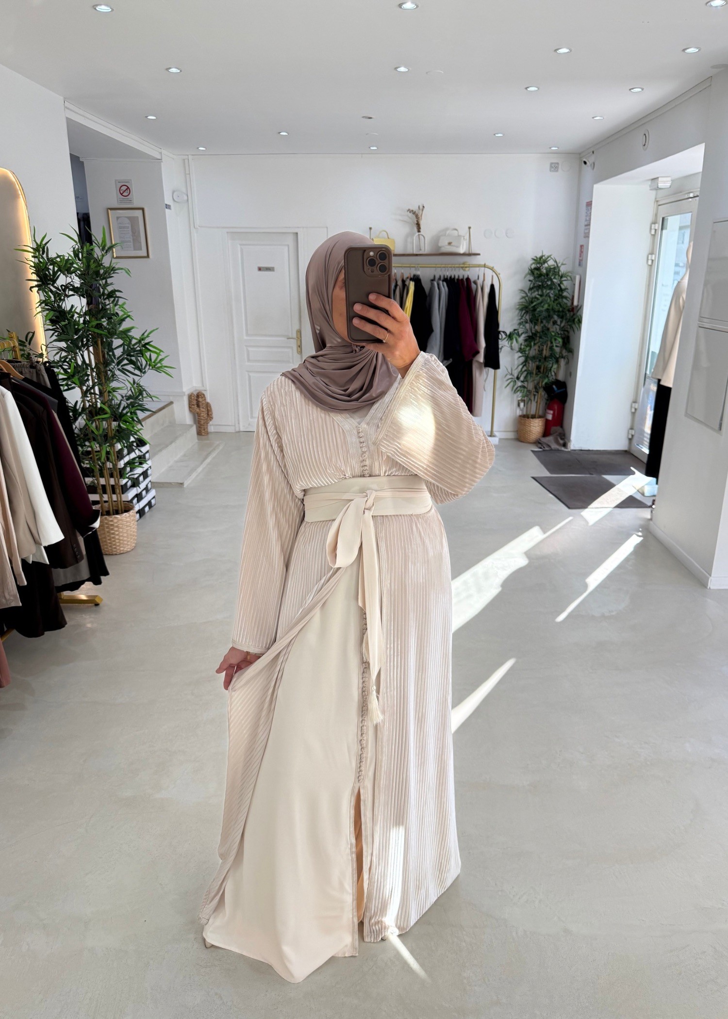 Caftan élégancia crème