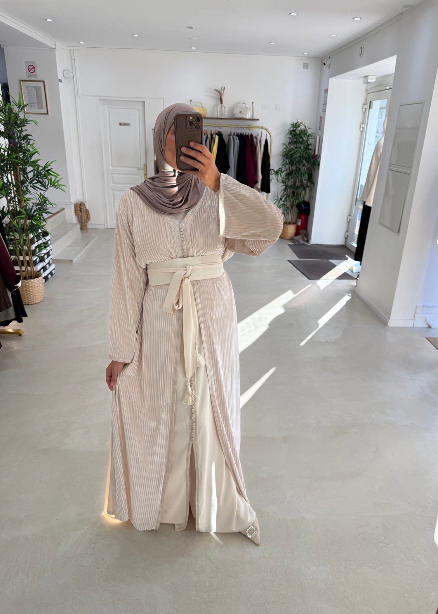 Caftan élégancia crème